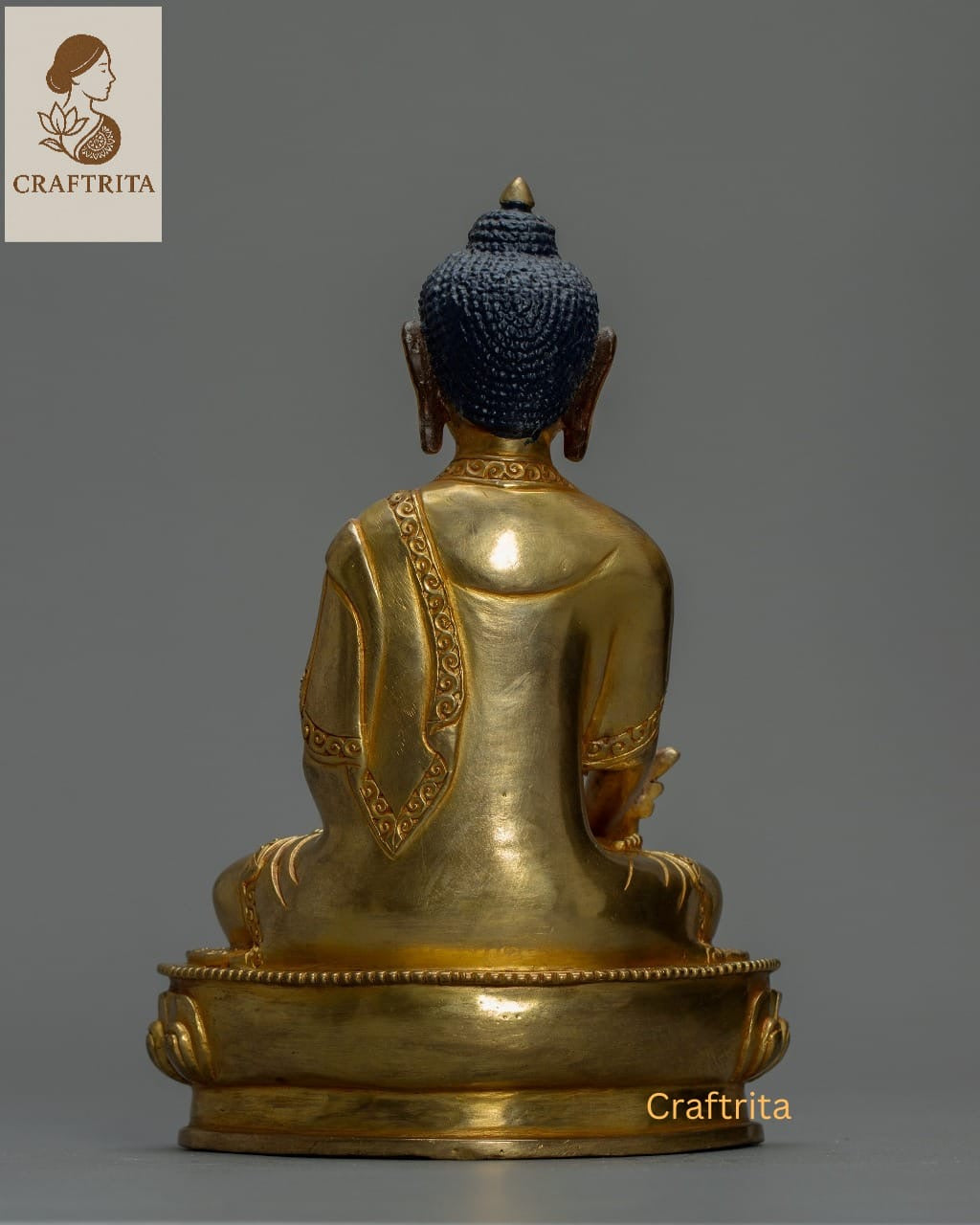 Healing Medicine Buddha Statue β Handcrafted Tibetan Deity of Wellness & Enlightenment