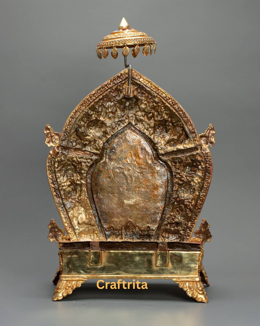 Dzambhala Statue – Deity of Wealth – 5.1kg Copper Body with 24K Gold Plating & Fire Gilding – Buddhist Spiritual Art & Home Decor