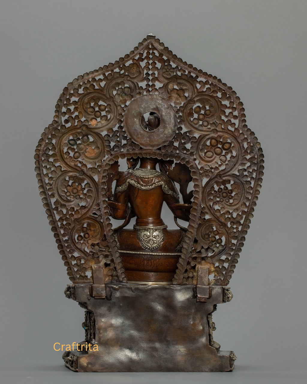 Green Tara Statue on Throne ā Handmade Nepalese Tibetan Buddhist Goddess of Compassion | Spiritual Home & Altar Decor