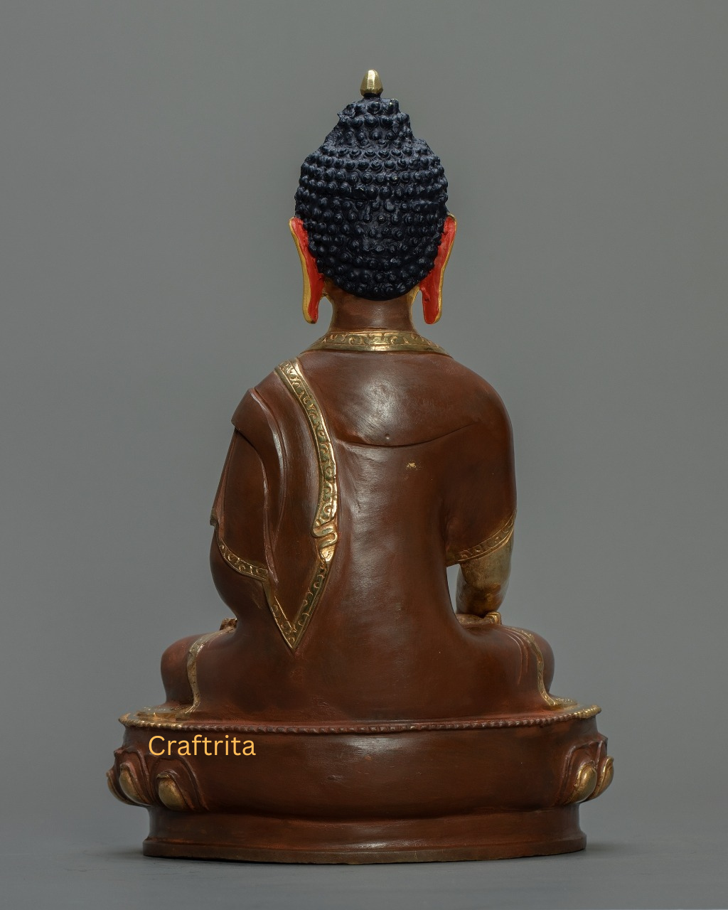 Shakyamuni Buddha Statue Handmade in Nepal | Tibetan Buddhist Deity Sculpture for Meditation & Spiritual Home Decor
