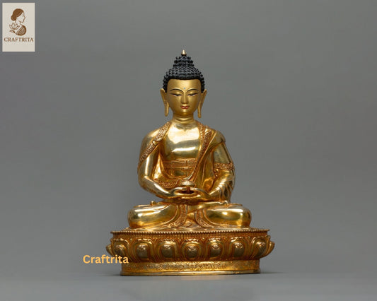 Amitabha Buddha Pure Land Statue | Handcrafted for Meditation & Spiritual Serenity