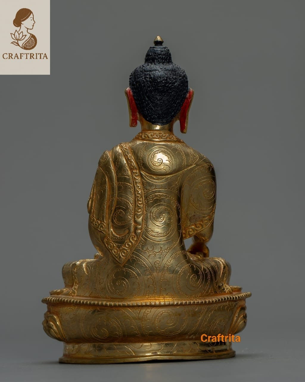 Shakyamuni Buddha Statue – Handmade in Nepal | Tibetan Buddhist Symbol of Enlightenment & Peace