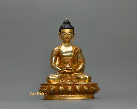 Amitabha Buddha Pure Land Statue | Handcrafted for Meditation & Spiritual Serenity