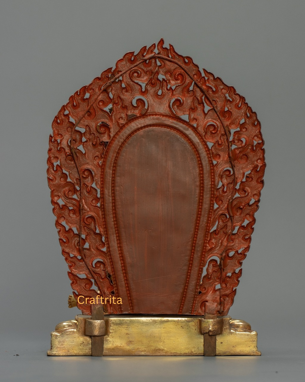 Black Dzambhala Statue 1.6 kg – Copper Body with 24K Gold Plating & Acrylic Painting | Handmade Tibetan Buddhist Deity for Spiritual Home Decor