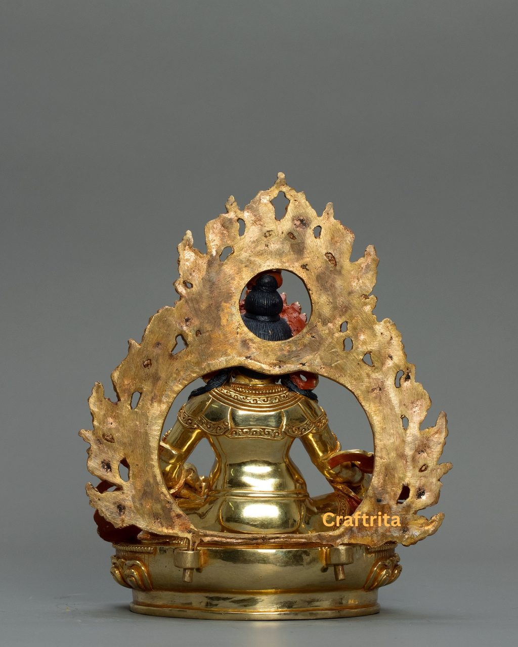 Dzambhala Statue – 2.6kg | Copper with 24K Gold Plating & Fire Gold Gilding