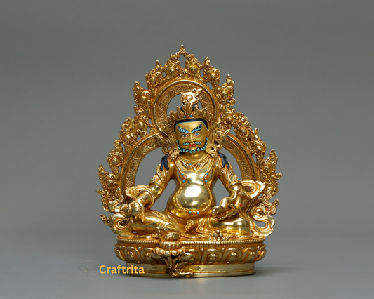 Premium Dzambhala Statue  – Tibetan Buddhist Deity for Wealth & Abundance