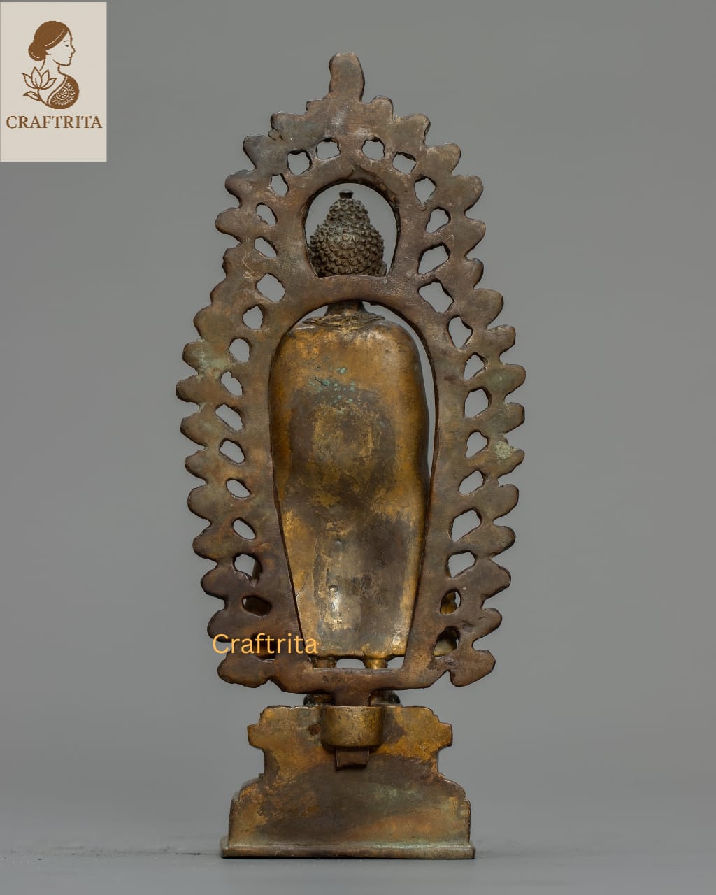 Dipankara Buddha Statue – Antique Finish Bronze & Copper Sculpture | Spiritual Home Decor