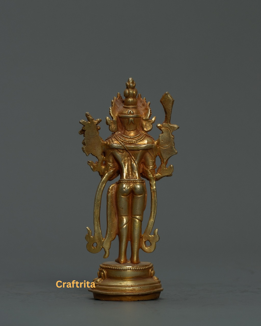 Miniature Manjushri Statue – Handmade Tibetan Bodhisattva of Wisdom | Altar & Meditation Decor