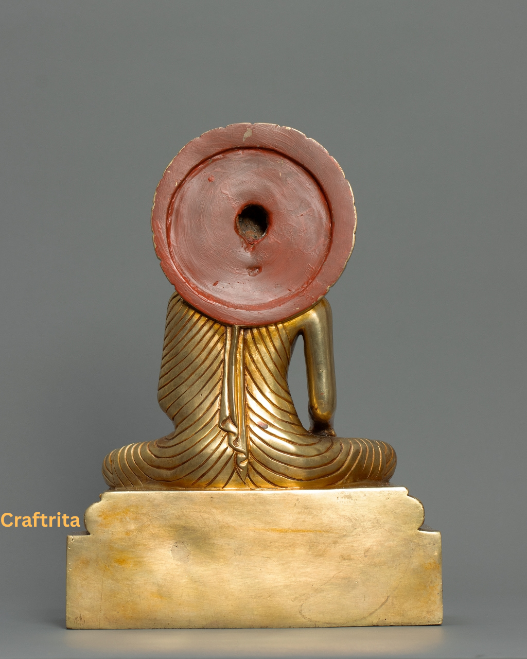 Shakyamuni Buddha Meditation Statue – 4.6kg Handcrafted Copper | 24K Gold-Plated Fire-Gilded | Nepalese Buddhist Art
