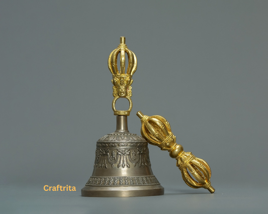 Tibetan Ritual Bell & Vajra Set