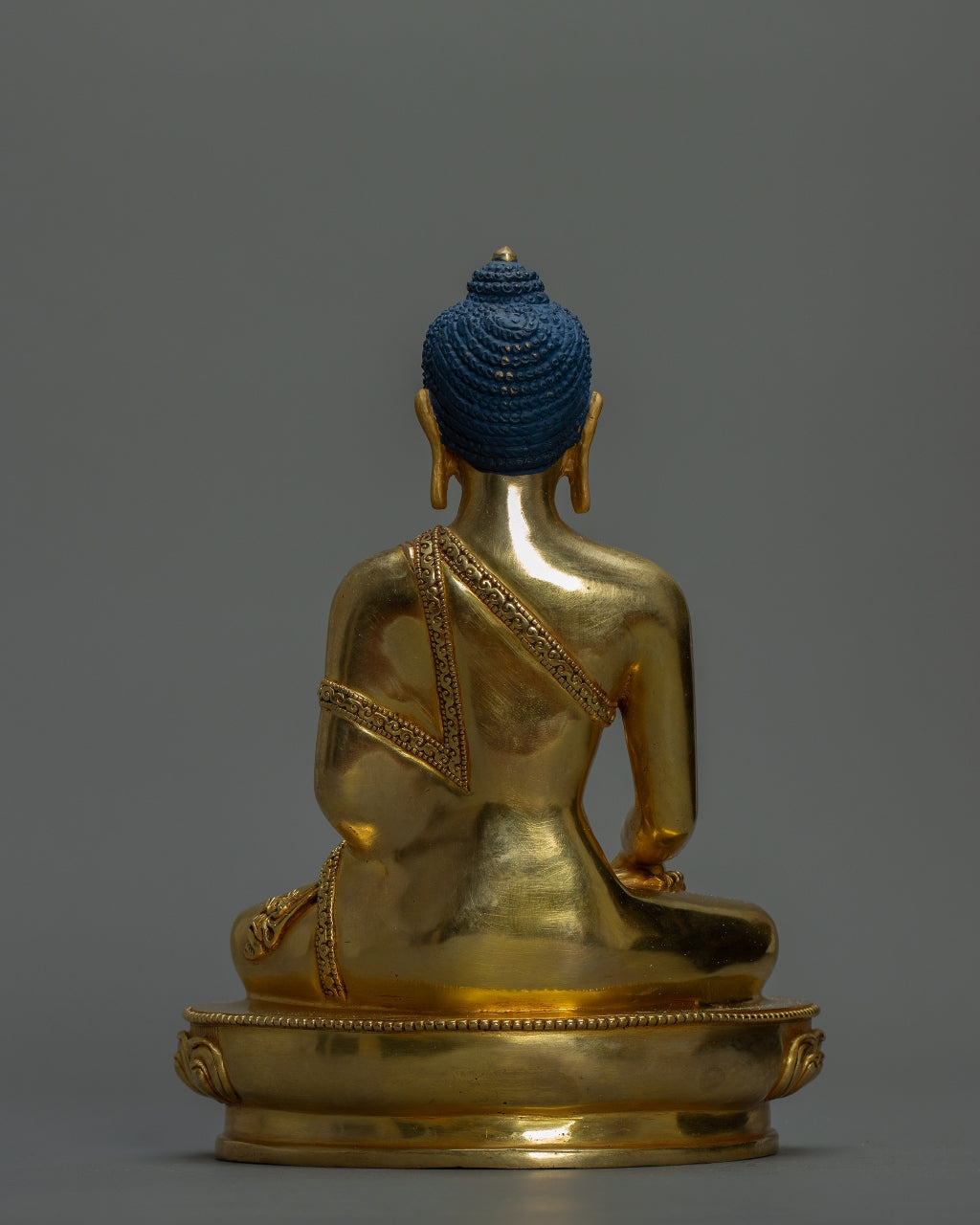 Shakyamuni Buddha Statue 2kg – Handmade in Nepal | Premium Craft | Copper Body with 24K Gold Plating & Fire Gilding | Tibetan Buddhist Art & Spiritual Home Deco